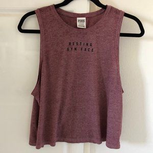 ‼️SOLD‼️ NWOT VS PINK Resting Gym Face Tank Top